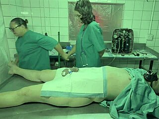 Dominatrix Mistress April Treats Private Patient in Cock Clinic with Bondage