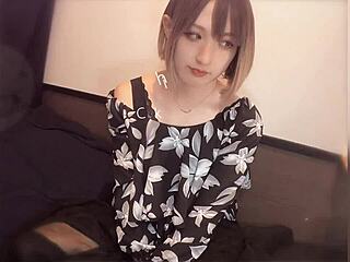 Stunning blonde crossdresser quietly pleasures herself in wild video