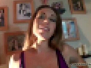 you are a nasty little cum slut cei