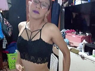 Surprised my husband with thongs, got pounded in doggystyle until my ass hurt.