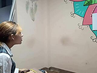 Schoolgirl in carpentry class gets fucked hard by teacher