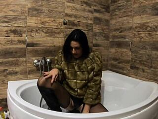 So, wanna see me pee in a fur coat and pantyhose in the tub?
