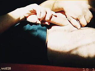 Hell yeah! Bad Wolf28 handjob on huge cock at sunset!