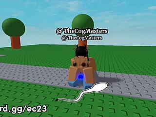 roblox girl rides my cock hard in the game