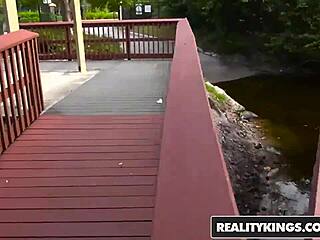 skinny teen harley ann wolf gives street blowjob to tyler steel