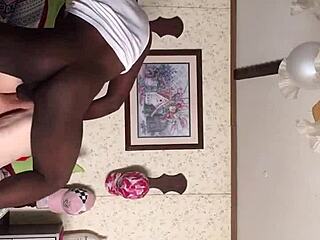 old granny craves young black teen's big cock