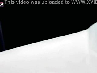 Horny slim brunette Mercedez fills her pussy with a vibrator and gives a blowjob.