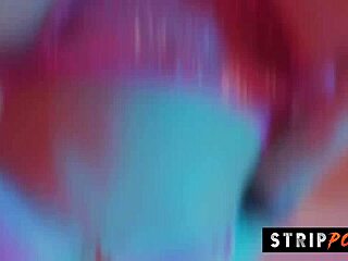 Freaky Blonde Slut Twerks in Thong and Fishnets, Worshiping Ass