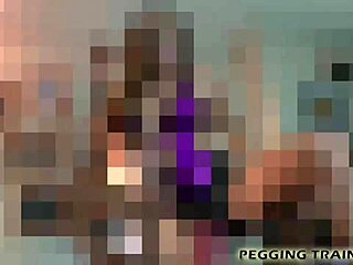 Moaning during anal fucking with toys