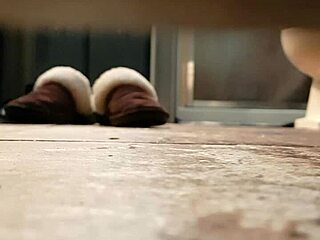 Wife caught masturbating pussy in shower, reaching orgasm