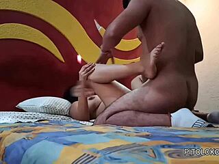 Busty Colombian schoolgirl bored with classes, I take her barefoot to the hotel for casting