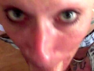 Guy gets chained up for uncensored blowjob and ass sex