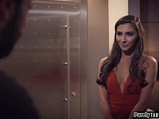 big tit brunette discovers creepers deepthroat secret