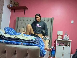 Intense Latina Teen Cowgirl Riding After Parents Leave