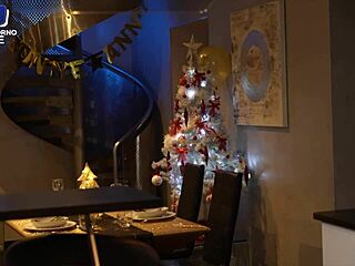 Blonde French amateur with big tits and tattoo feels intense pleasure as husband fucks her hard.