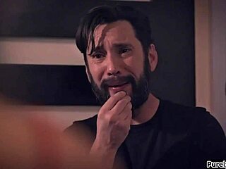 big tit brunette discovers creepers deepthroat secret