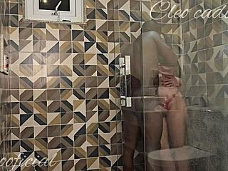 cleo cadillac gets fucked in bathroom by friend