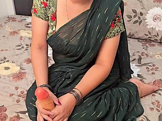 Vasna Bhabhi Playing With 10 Inch Dildo