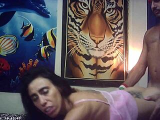 Behind the scenes glasses cam footage! First timer brunette meets maxxx loadz for sexy sex fucking session.