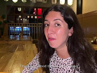 Can She Handle Cum On Face In Public Sushi Bar?