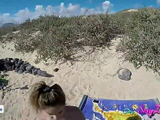 sexydea’s beach pov doggystyle with tan lines is pure heat