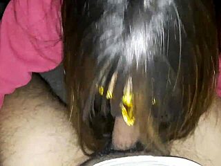 Sipping hot cum on the sofa 😋