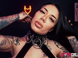 Suggestive Alluring Goth Lacey Jayne's Intense Pounding