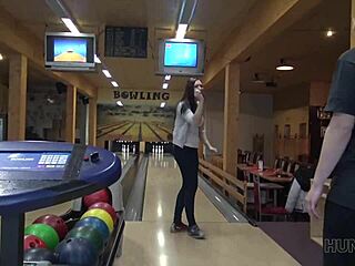 hunt4k guy picks up couple for cash sex in bowling alley