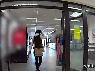 i watched this luscious czech chick get seduced in the mall and plowed in pov