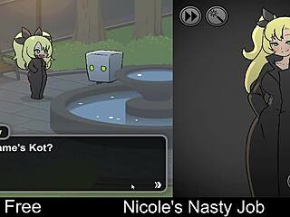 I love nicole's nasty erotic interactive game job