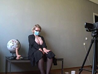 How do I record my videos of mature teacher in anal-vaginal penetration during anatomy lesson?