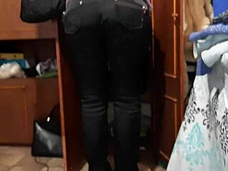 while my stepmom cleaned the closet my girlfriend helped