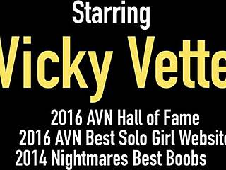 Sexy Vicky Vette Masturbates with Shower Head in Steamy Wet Solo