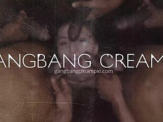 Big Tittied Blonde Creampied Gangbanged