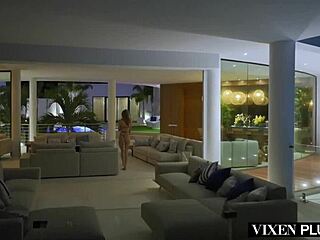 Blonde in stockings licks dildo during fingering compilation 😏