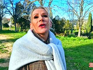 Victoria Cougar Teases with Big Breasts in Lingerie Fantasies