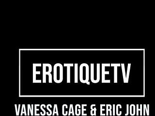 Erotique Entertainment promo! Hot blonde Vanessa Cage sucks Eric John, fucks hard, and gets cum on feet!