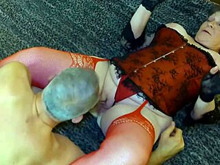 Granny Carmen's Cathouse Kitty Enjoys Gentle Touch and Orgasms