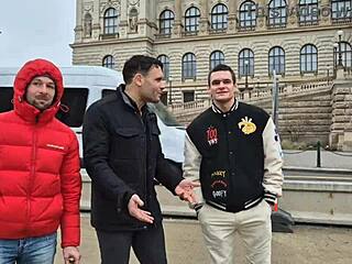 Silvia Dellai in intense 3 on 1 double anal session