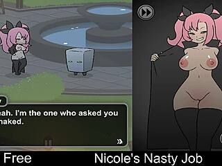 I love nicole's nasty erotic interactive game job