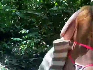 Took friends to woods, flashed my big ass 😏