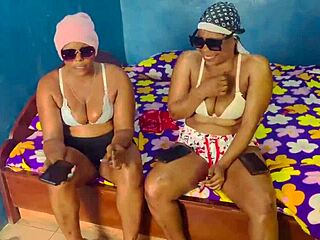 Me and my step sis took advantage and fuck the hotel worker when he brought the drinks we bought