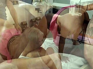 family trio gets wild with big ass latina in bedroom doggystyle! 🔥