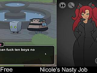 I love nicole's nasty erotic interactive game job