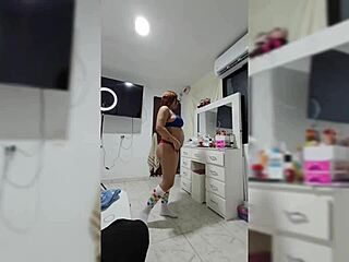 She tries on underwear in front of me, leading to multiple fucks