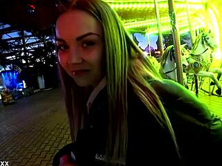 Started with a blowjob at the amusement park, ended with a quick fuck.