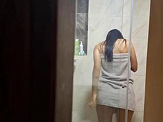 I secretly record my hot roommate in the bathroom