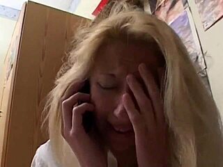 Caregiver Plays With Cat On Ward