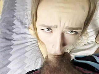 Step Brother Makes Pussy Squirt Huge Cock