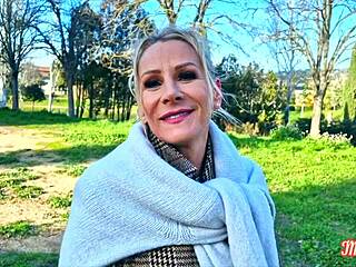 Victoria Cougar Teases with Big Breasts in Lingerie Fantasies